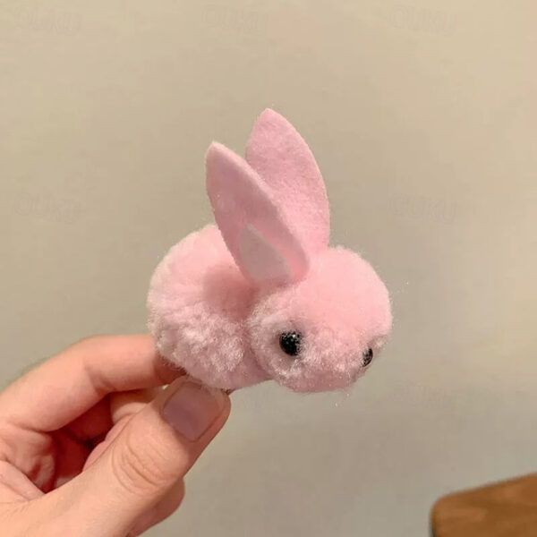 1/3pcs Easter Bunny Hair Clips - Fluffy Plush, Warm 3D Rabbit Design for Women - Perfect for Parties & Casual Wear 2025 - US $8.99