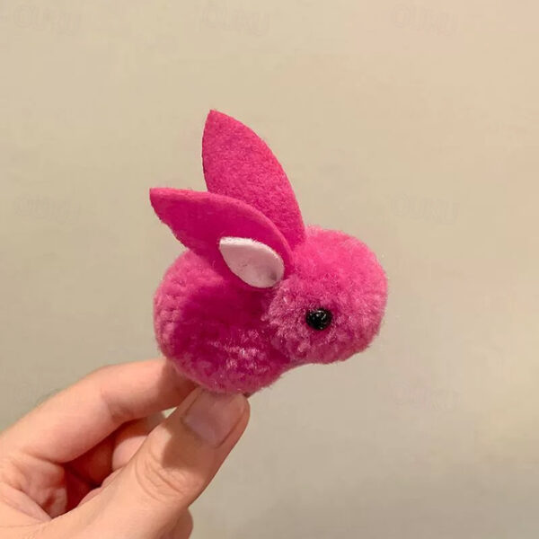 1/3pcs Easter Bunny Hair Clips - Fluffy Plush, Warm 3D Rabbit Design for Women - Perfect for Parties & Casual Wear 2025 - US $8.99
