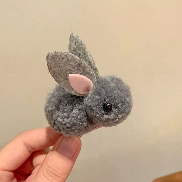 1/3pcs Easter Bunny Hair Clips - Fluffy Plush, Warm 3D Rabbit Design for Women - Perfect for Parties & Casual Wear 2025 - US $8.99