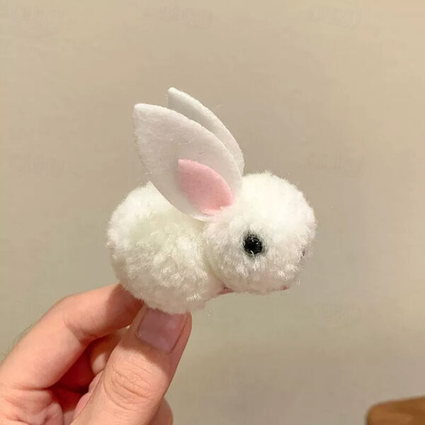 1/3pcs Easter Bunny Hair Clips - Fluffy Plush, Warm 3D Rabbit Design for Women - Perfect for Parties & Casual Wear 2025 - US $8.99