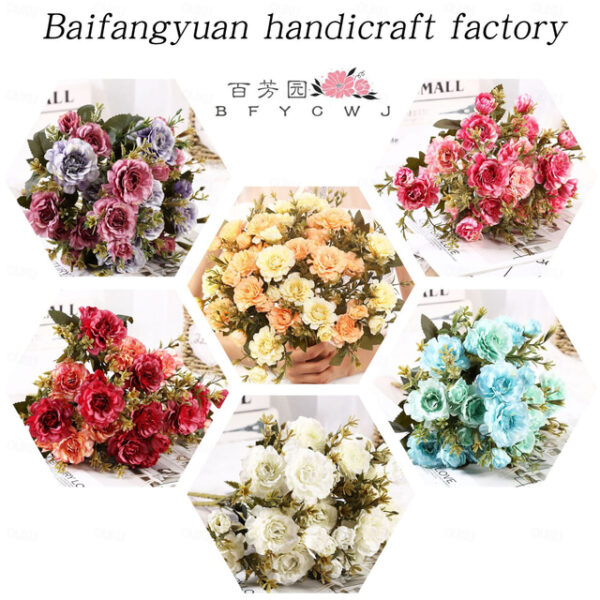 1 pc Artificial Flower Stem Artificial Flowers Bouquet Fake Flowers for Home Wedding Decoration Mother's Day Gifts 2025 - US $11.99