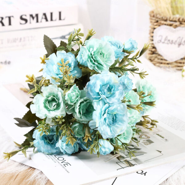 1 pc Artificial Flower Stem Artificial Flowers Bouquet Fake Flowers for Home Wedding Decoration Mother's Day Gifts 2025 - US $11.99