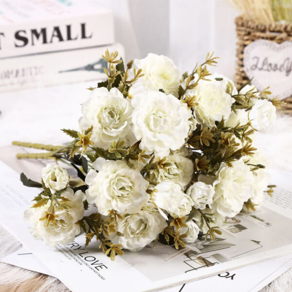 1 pc Artificial Flower Stem Artificial Flowers Bouquet Fake Flowers for Home Wedding Decoration Mother's Day Gifts 2025 - US $11.99