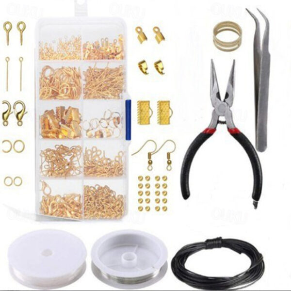 10 Grid Jewelry Accessories Combination Set Open Loop Closed Loop Lobster Clasp Ring Hand Tool Pliers 2025 - US $29.99