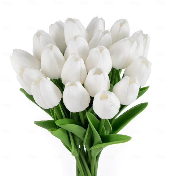 10pcs Lifelike PU Tulip Artificial Flowers: Perfect for Home Decor, Wedding Decorations, and Events - Realistic Feel Tulips for Added Elegance 2025 -