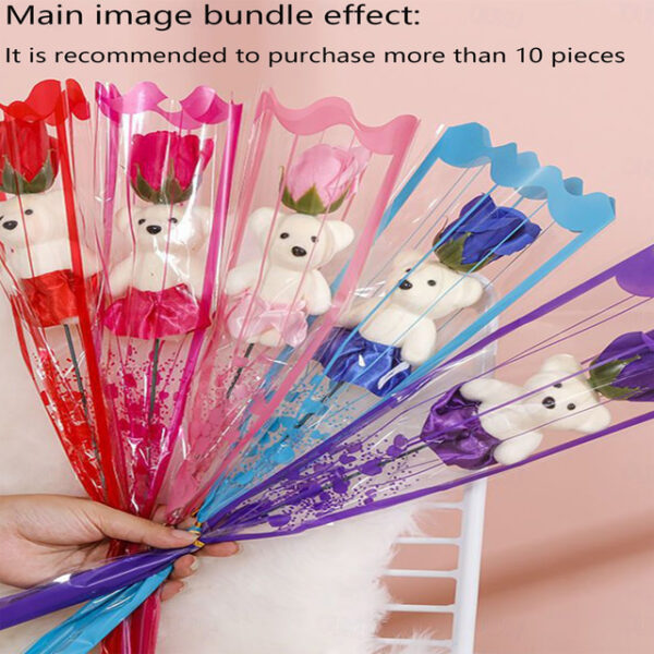 10pcs Little Bear Flower Eternal Flower holiday decoration party garden wedding decoration suitable for girlfriends' holiday birthday giftsGraduation