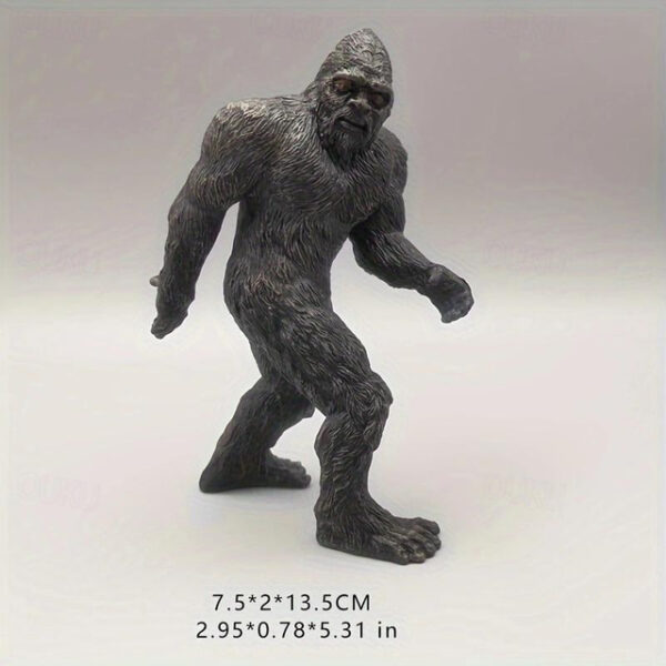 1pc Savage Mini Statue Faux Primitive Man Apes, Home Interior Decorations Patio Garden Decorations Desktop Computer Ornaments Cake Decorations Hallowe