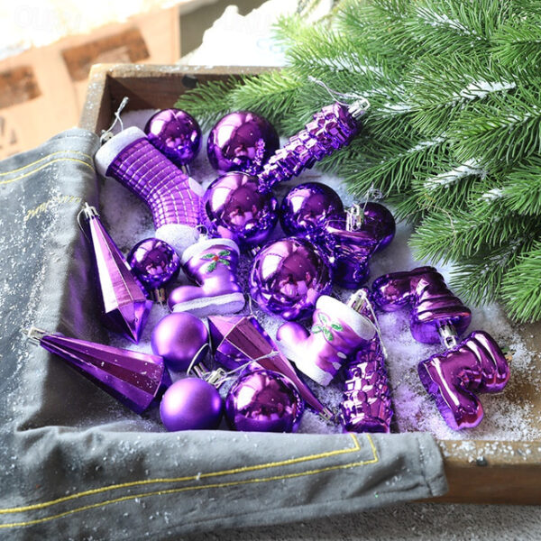 21 Sets Of Christmas Ball Shaped Balls Christmas Tree Decorations Christmas Decorations 2025 - US $12.99