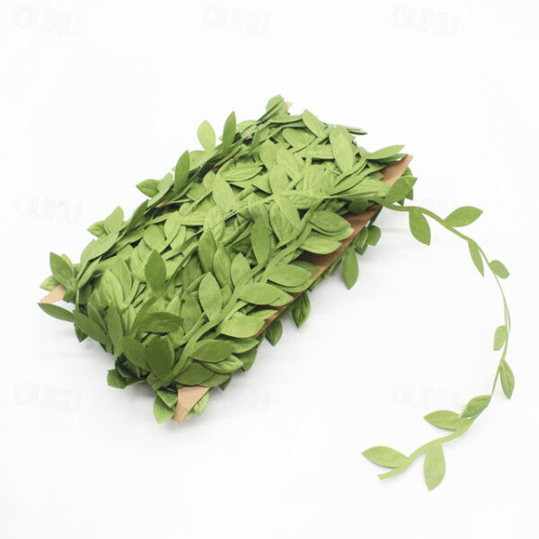 265 Ft Leaf Ribbon Artificial Vines Leaves String Trim Ribbon Wild Jungle Botanical Greenery for Baby Shower Party Wedding Home Wreaths & DIY Craft 20