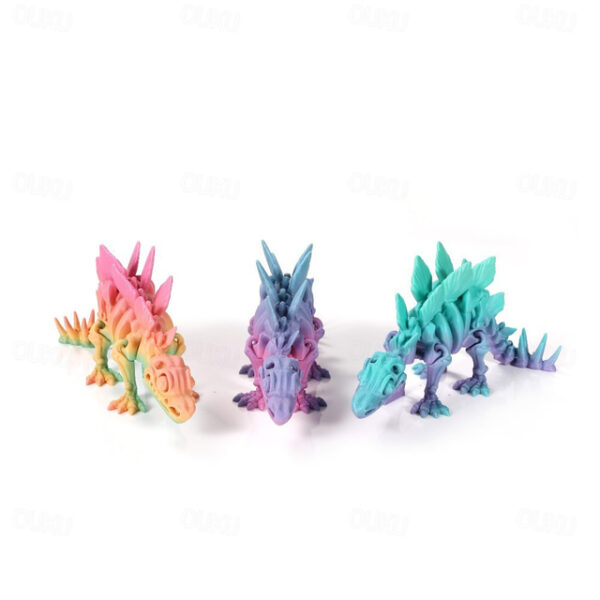 3D Printed Dinosaur for Kids and Adult 3D Printed Dinosaur Fidget Toys Decor for Stress Relief 2025 - US $22.99