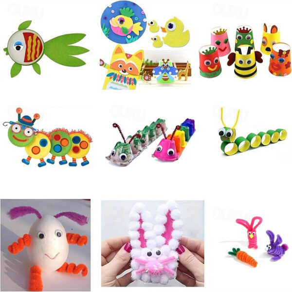 700PCS Plastic Wiggly Googly Eyes Set for Dolls and Crafts Assorted Sizes 4-12MM Suitable for Ages 14 2025 - US $15.99