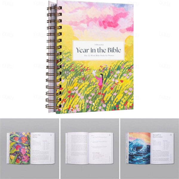 A Beautiful Year in The Bible Upgrade Spiral-Bound Women Bible Study Guide, The 52-Week Bible Study for Women Bible Study Guide Women Year in The Bibl