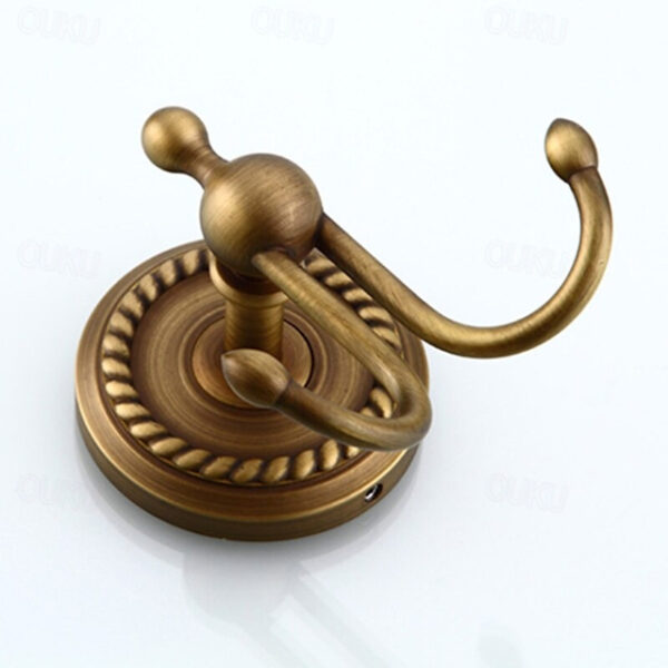 Bath Accessory Set Include Toilet Paper Holder and Robe Hook Antique Brass Wall Mounted 2 pcs 2025 - US $58.99