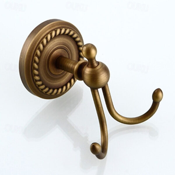 Bath Accessory Set Include Toilet Paper Holder and Robe Hook Antique Brass Wall Mounted 2 pcs 2025 - US $58.99