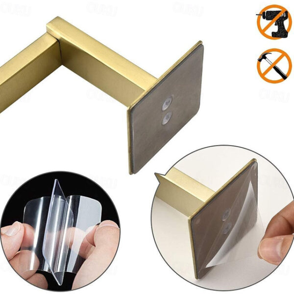 Bathroom Accessory Set Stainless Steel New Design Include Toilet Paper Holder and Robe Hooks Self-adhesive Wall Mounted 1 set 2025 - US $45.99