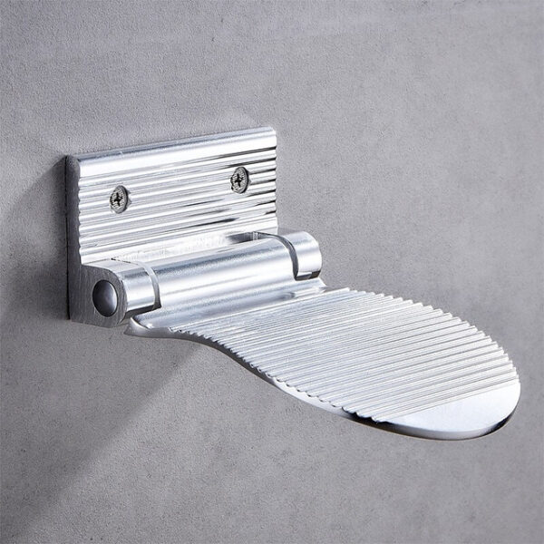 Bathroom Foot Rest Heavy Duty Aluminum Alloy Shaving Shelf Fold-Up Shower Foot Rest for Shaving Legs(Black/Silvery) 2025 - US $20.99