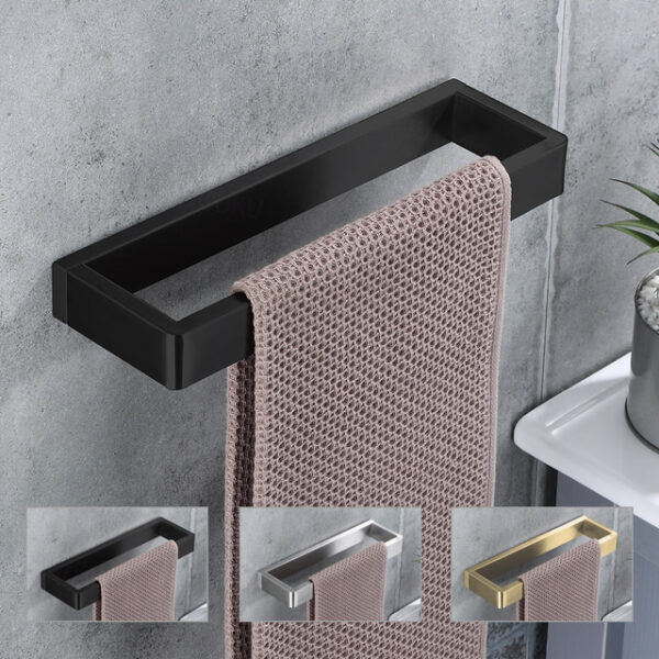 Bathroom Towel Rack Hand Towel Rail Black Towel Bar SUS304 Stainless Steel 26cm Wall Mounted Towel Rack(Black/Golden/Brushed Nickel) 2025 - US $35.99