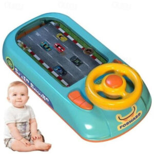 Children's Steering Wheel Simulation Driving Toy Puzzle Electric Tabletop Game Console To Avoid Racing And Adventure Through Levels 2025 - US $49.99