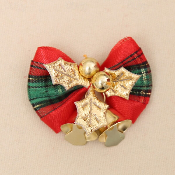 Christmas Bow, Christmas Wreath Christmas Tree Decoration Gifts, with Iron Bells 2025 - US $2.99