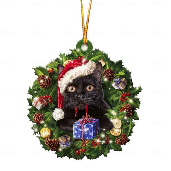 Christmas Decorations Christmas Tree Pendants Personalized Family Wooden Super Cute Cats Hangings Gifts Xmas Gift 2025 - US $5.99