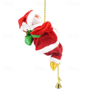 Christmas Decorations Deals! Abcnature LED Christmas Decoration Santa Claus Electric Climbing Hanging Xmas Toys 2025 - US $15.99