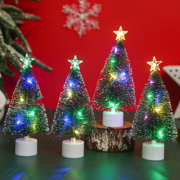 Christmas Tree Decoration LED Colorful Glow Christmas Tree Christmas Gifts Christmas Window Decoration Decorations Garden Family Party Decoration Pend