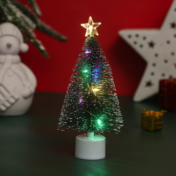 Christmas Tree Decoration LED Colorful Glow Christmas Tree Christmas Gifts Christmas Window Decoration Decorations Garden Family Party Decoration Pend