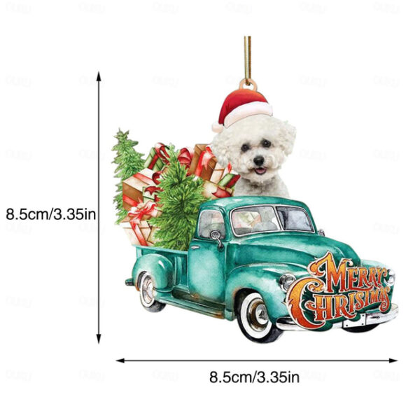Christmas Tree Decoration Pendant Animal Pattern Pendant 2D Acrylic Flat Party Children's Gift Decoration Pendant 2025 - US $5.49