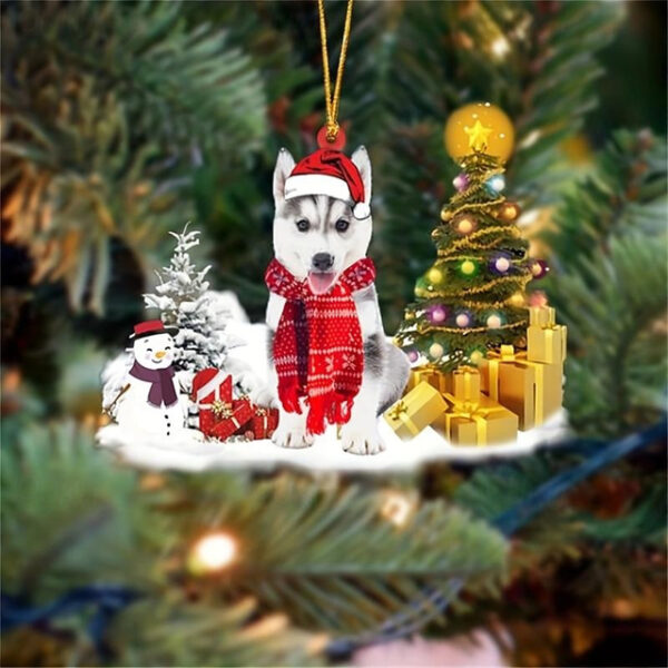 Creative New Car Pendant Christmas Dog Snowman Ornament Christmas Tree Pendant Acrylic Backpack Pendant Xmas Gift 2025 - US $4.49