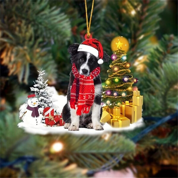 Creative New Car Pendant Christmas Dog Snowman Ornament Christmas Tree Pendant Acrylic Backpack Pendant Xmas Gift 2025 - US $4.49