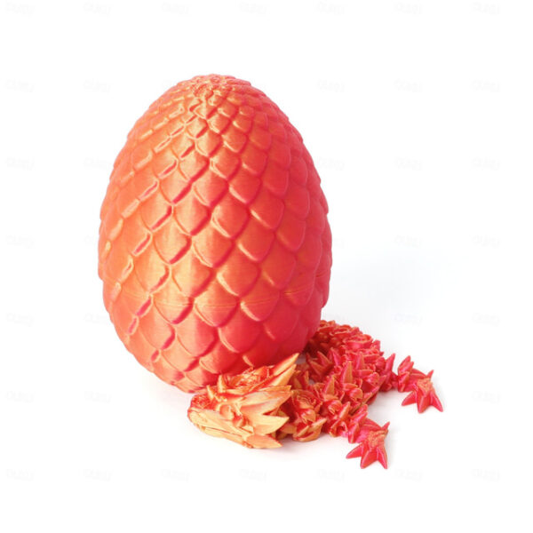 Easter 3D Printed Dragon Egg, Mystery Crystal Dragon Egg Fidget Toys Surprise, Easter Eggs Articulated Crystal Dragon Eggs with Dragon Inside 2025 - U