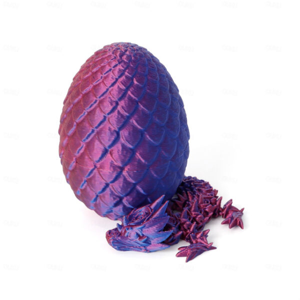 Easter 3D Printed Dragon Egg, Mystery Crystal Dragon Egg Fidget Toys Surprise, Easter Eggs Articulated Crystal Dragon Eggs with Dragon Inside 2025 - U