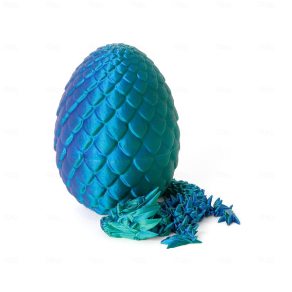 Easter 3D Printed Dragon Egg, Mystery Crystal Dragon Egg Fidget Toys Surprise, Easter Eggs Articulated Crystal Dragon Eggs with Dragon Inside 2025 - U
