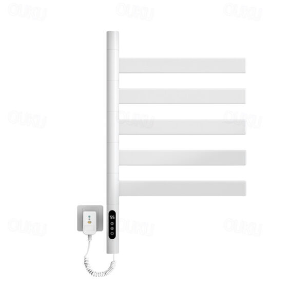 Electric Towel Warmers Radiator, Wall-Mounted Electric Towel Rack, 180° Rotation Smart Constant Temperature Towel Warmer, Heated Radiator Bathroom Ac