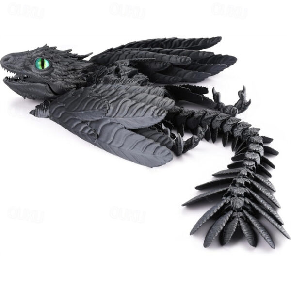 Feathered Wyvern Dragon 3D Printed Dragon Articulated Dragon Fidget Dragon 3D Printed Toys Desktop Pet 2025 - US $28.99