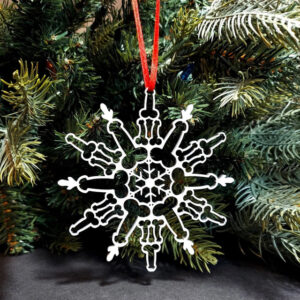 Funny Snowflake Ornament Metal Christmas Snowflake Pendant Christmas Pendant Interesting Snowflake Pendant 2025 - US $5.99