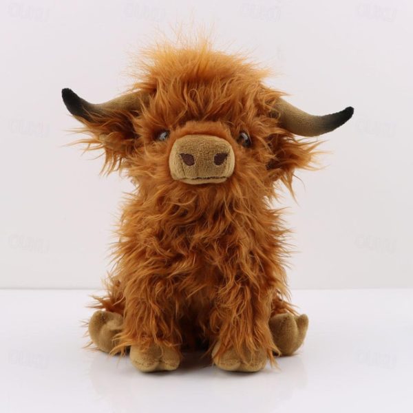 Highland Cow Plush Toy, 27CM/11'', Cute Highland Cattle Soft Stuffed Doll, Cow Plush Pillow For Kids And Fans Christmas Gift 2024 - US $20.99