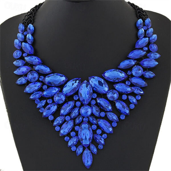 Light Luxury Water Drop Crystal Gem Necklace Earring Bag Three Piece Set Dinner Jewelry Set Handbag 2025 - US $48.99