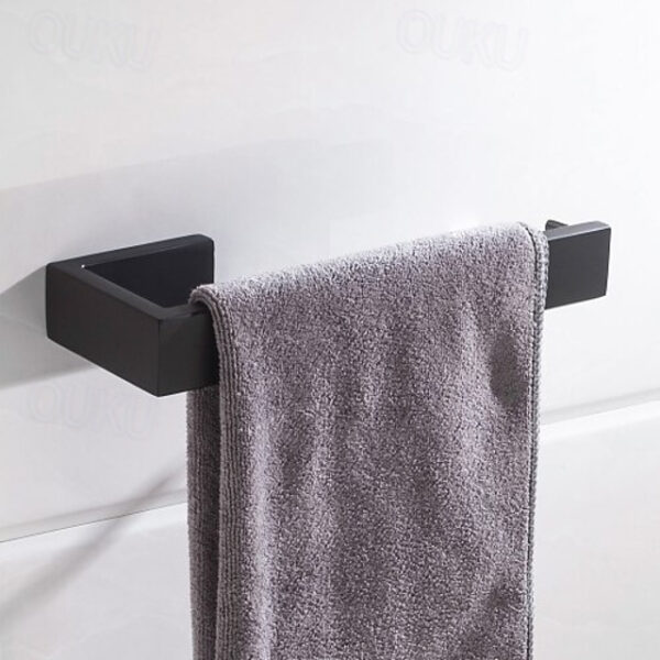 Matte Black Towel Rail 304 Stainless Steel Towel Bar, Mirror Polished, Brushed Wall Mounted Bathroom & Kitchen 2025 - US $25.99