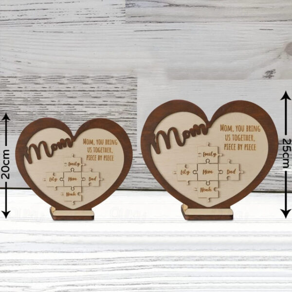 Mother's Day Creative Wooden Love Puzzle Personalized Festival Gift Wooden Craft Decoration 2025 - US $49.99