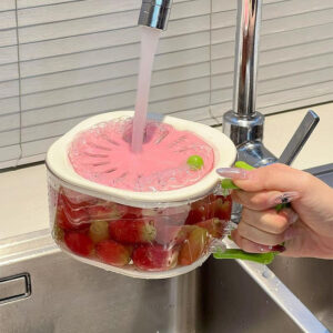Multifunctional Kitchen Colander Bowl - Foldable, Lidded, 2-in-1 Drainer & Strainer for Fruits & Veggies 2025 - US $11.99