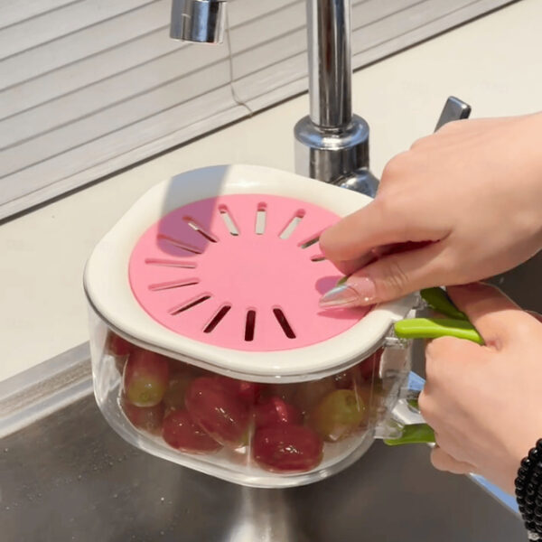 Multifunctional Kitchen Colander Bowl - Foldable, Lidded, 2-in-1 Drainer & Strainer for Fruits & Veggies 2025 - US $11.99