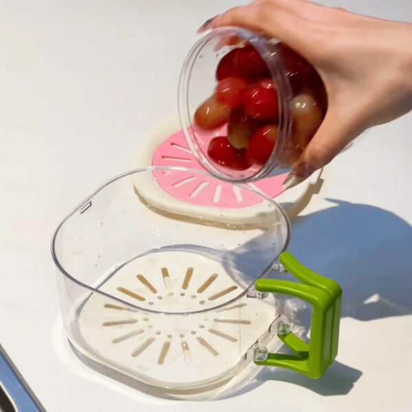 Multifunctional Kitchen Colander Bowl - Foldable, Lidded, 2-in-1 Drainer & Strainer for Fruits & Veggies 2025 - US $11.99