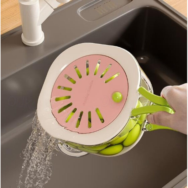 Multifunctional Kitchen Colander Bowl - Foldable, Lidded, 2-in-1 Drainer & Strainer for Fruits & Veggies 2025 - US $11.99