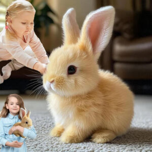 My Realistic Bunny Toy, Interactive Bunny Easter Decoration Realistic Bunny Gift for Kids- Jumping, Twitching, and Shaking Ears, Bunny Realistic Bunny