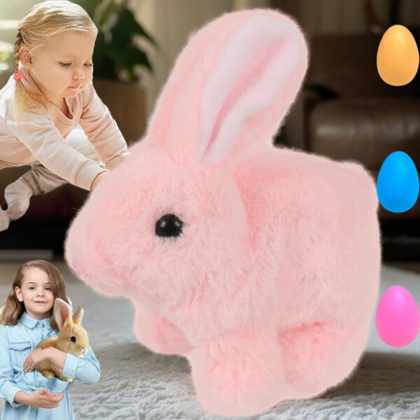 My Realistic Bunny Toy, Interactive Bunny Easter Decoration Realistic Bunny Gift for Kids- Jumping, Twitching, and Shaking Ears, Bunny Realistic Bunny
