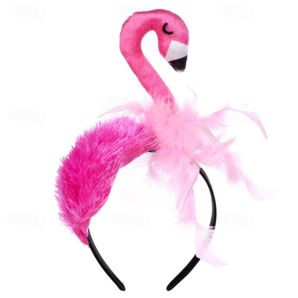 New Halloween Decorations Flamingo Hairbands Birthday Parties Children's Headwear Cosplay Performance Props 2025 - US $46.99