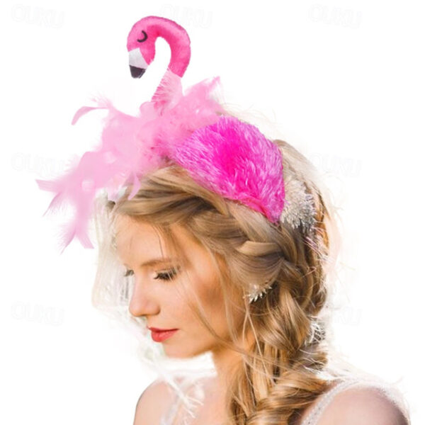 New Halloween Decorations Flamingo Hairbands Birthday Parties Children's Headwear Cosplay Performance Props 2025 - US $46.99