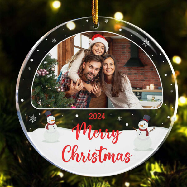 Personalized Photo Christmas Ornament 2D Acrylic Customed Christmas Tree Ornaments Xmas Decoration Hanging Pendant Gifts 2025 - US $6.99