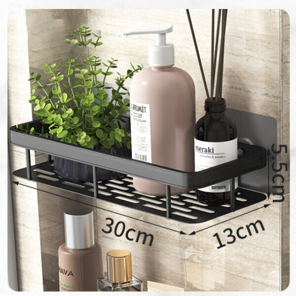 Shower Caddy Bathroom Triangle Basket Suction Cup Wall Type Space Aluminum Shower Room Triangle Non Perforated Toilet Corner Shelf 2025 - US $20.99